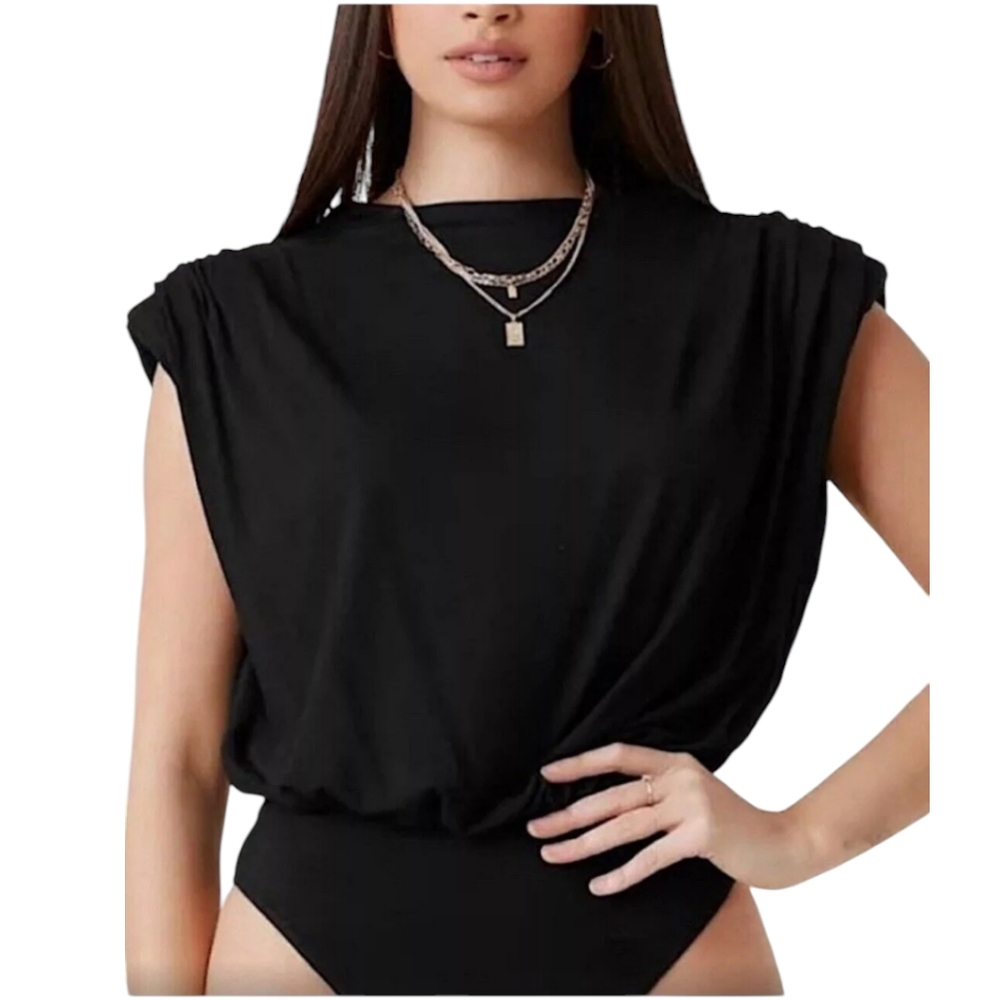 Express Black Sleeveless Bodysuit